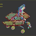 Mars Rover With Solar Panels Mechanical Arm And Scientific Exploration Wheels