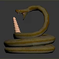 snake cobra venomous snake python reptile cold-blooded animal reptile 3d model