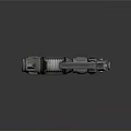 Sci Fi Mechanical Weapon Featuring Metal Structure And Industrial Design Elements 3d model