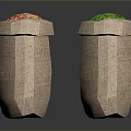 Several Burlap Sacks Filled with Assorted Colored Food Grains on Dark Reflective Surface