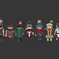 Modern Toys Like Plain Man My World Characters 3d model