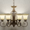 Classic Elegant Lighting Combinations With Chandeliers Wall Sconces And Table Lamps 3d model