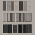 Various Interior Door Designs In Different Colors And Modern Styles With Glass Panels