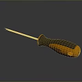 Screwdriver flat screwdriver Phillips screwdriver tool hardware tool processing tool 3d model