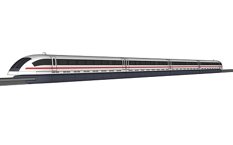 maglev train 3d model