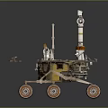 Advanced Planetary Rover With Solar Panels Robotic Arm And Wheels For Space Exploration