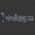 Colorful Spotted Shark Model With Blue White Patterns And Artistic Design