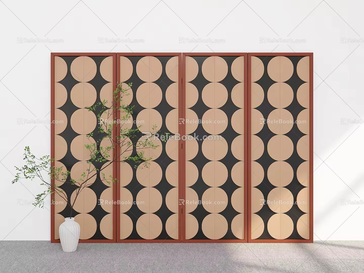 Screen Screen Ornaments Screen Decoration Living Room Screen Screen Partition Folding Screen Screen Partition 3d model