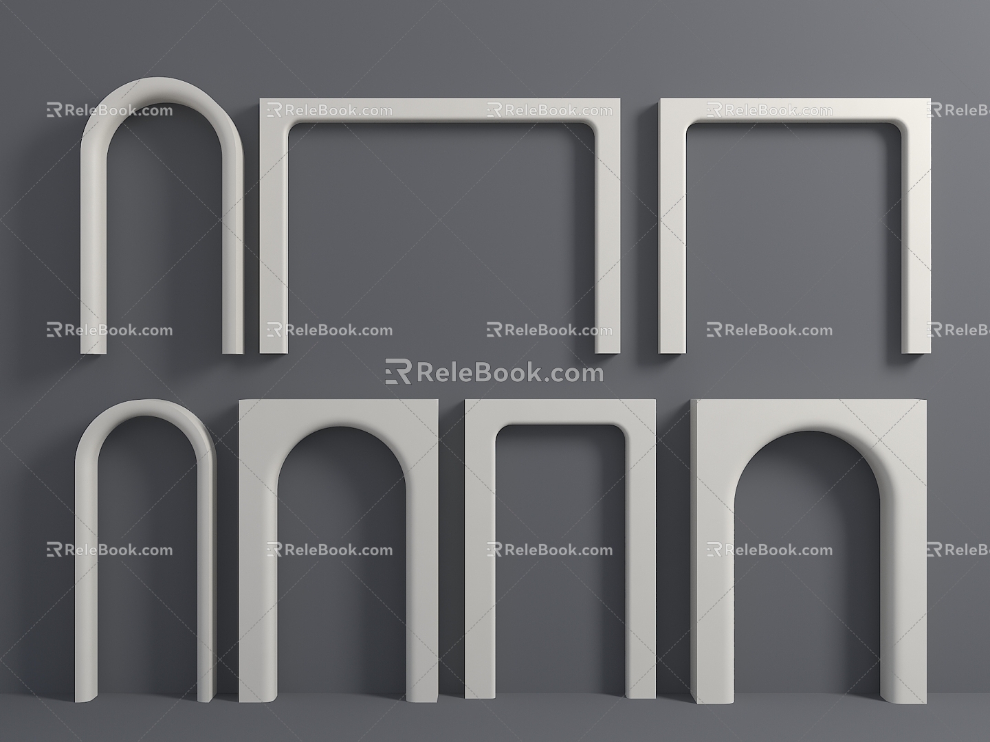 Modern Door Cover Door Line Pass Entry Door Cover Elevator Door Cover Quiet Door Cave Arched Door Arc Arch Door Arc Door Arc Door Arc Pass 3d model