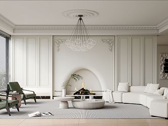 French Living Room 3d model