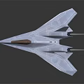 Advanced Futuristic Fighter Aircraft With Sleek Aerodynamic Design And Sharp Edges