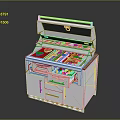 White Outdoor Grill With Multiple Grilling Areas Condiment Rack And Storage Cabinets
