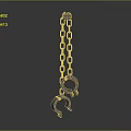 Durable Stainless Steel Handcuffs and Chain Hardware Tools for Security Use
