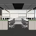 Public office area 3d model