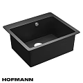 Black Modern Single Bowl Kitchen Sink with Sleek Design and Durable Material