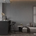 Modern Luxury Dressing Table With Oval Gold Mirror And Open Storage Shelves For Bedroom