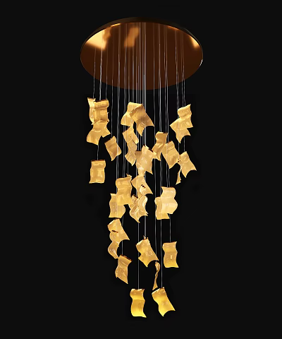 Light Luxury Chandelier 3d model Light Luxury Chandelier 3d model