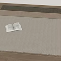 Modern Carpet Square Carpet Open Book 3d model