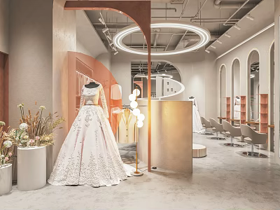 The wedding photo studio 3d model