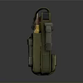 Olive Green Tactical Magazine Pouch With A115 Label And Ammunition Storage