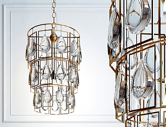 Modern chandelier 3d model