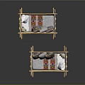 Wooden Baby Cribs With Decorative Curved Legs And Colorful Patterned Pillows