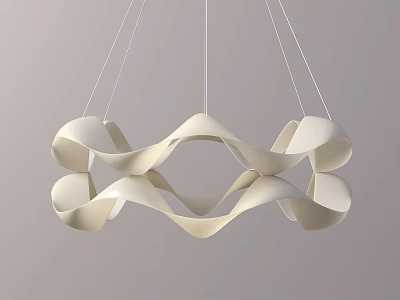 Modern Petal Chandelier Modern Chandelier Decorative Chandelier Flower Chandelier Art Chandelier Paper Chandelier 3d model
