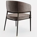 Modern Leisure Chair With Gray Fabric Upholstery And Metal Frame Design Details
