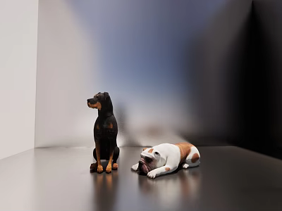 Modern Dog Stereo Dog 3d model