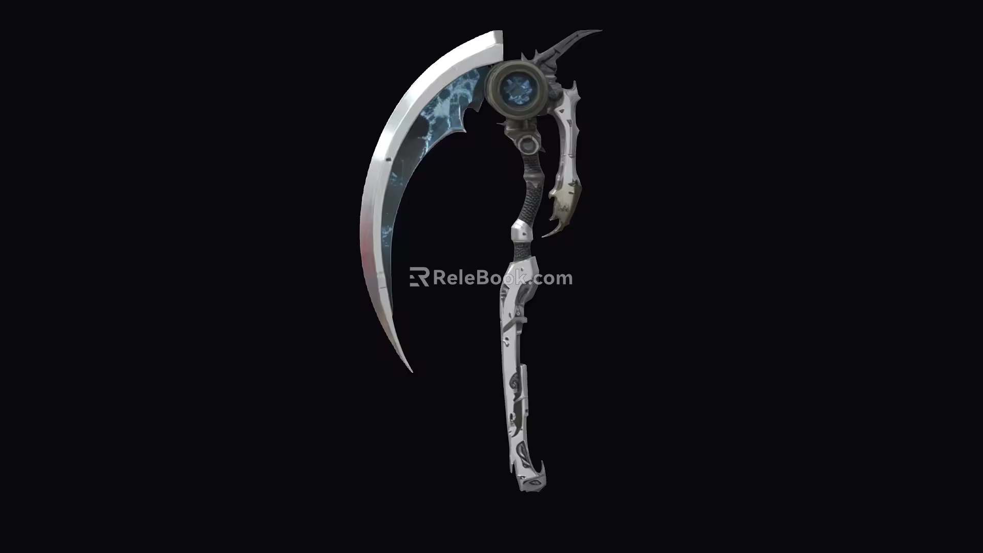 Scythe Sci-fi Scythe Death Scythe Cyberpunk Scythe Future Weapon High-tech Low Face Number Low Model Simple Model Game Movie and TV Level Super Realism 3d model