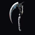 Scythe Sci-fi Scythe Death Scythe Cyberpunk Scythe Future Weapon High-tech Low Face Number Low Model Simple Model Game Movie and TV Level Super Realism 3d model