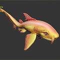 Modern Shark Nurse Shark Hinged Mouth Shark 3d model