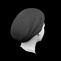 Game or Movie Character White Head Model With Gray Knitted Beanie And Light Hair