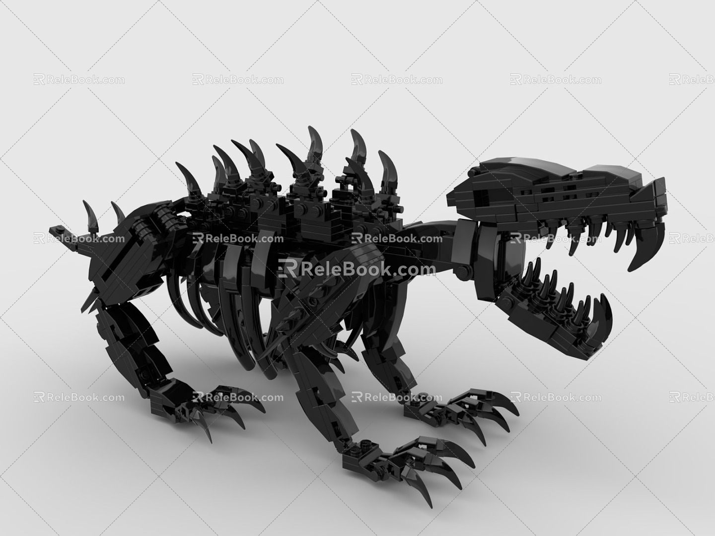 Lego Dinosaur Tyrannosaurus Rex Monster 3d model