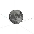 Clear View Of Full Moon Lunar Surface With Detailed Craters Against Dark Background
