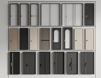 Single door 3d model