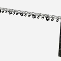 Heavy Duty Stage Lighting Truss With Crossbar Upright Poles And Multiple Fixtures