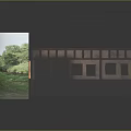 Vintage Wooden Classroom Interior With Desks Chairs Windows Green Blackboard And Map