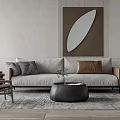 Modern Sofa Coffee Table Combination Multiplayer Sofa Coffee Table Combination 3d model