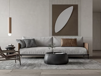 Modern Sofa Coffee Table Combination Multiplayer Sofa Coffee Table Combination 3d model