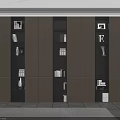 Modern Built in Bookcase Design With Shelves Books And Decorative Items
