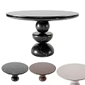 Modern Dining Table Marble Dining Table 3d model