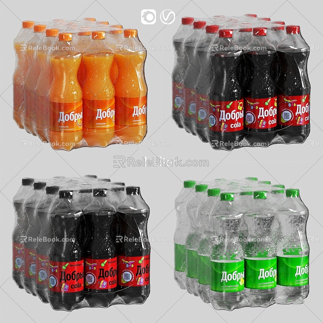 Drink Coke Sprite Orange Juice 3d model