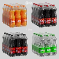 Assorted Jooice 1 Liter Beverages Pack Featuring Orange Black And Clear Flavors