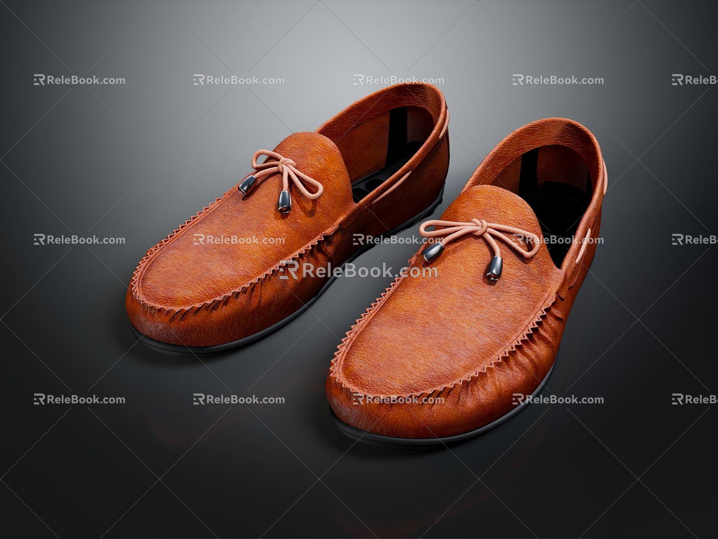 Modern Casual Shoes Jogging Shoes Bean Shoes Loafers 3d model