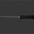 Durable Tactical Military Weapon With Stainless Steel Serrated Blade And Black Grip