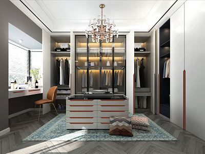 Light Luxury Cloakroom model