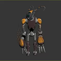 Robot Assistant Small Robot Butler Robot Butler Figure Game Figure 3d model