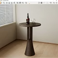 Modern metal side several 3d model