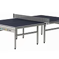 High Quality Indoor Ping Pong Table With Smooth Blue Tabletop And Durable Metal Frame